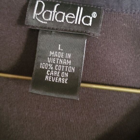 Rafaella Large Ladies Black Long Sleeve Top - Picture 2 of 3